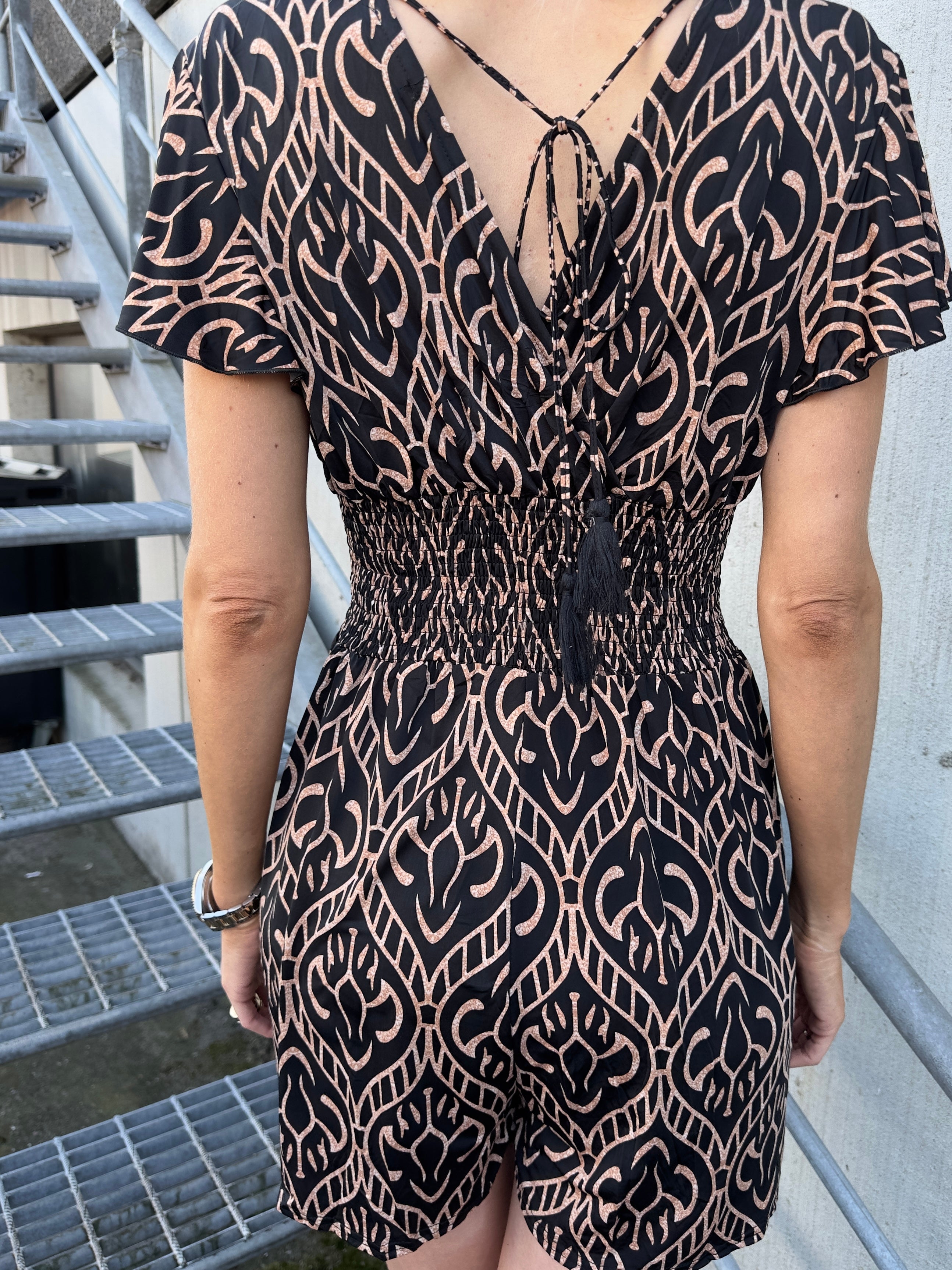 Pams Boho Playsuit - Elastisk byxdräkt med smock